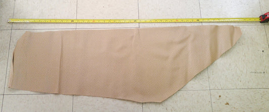 LARGE Perforated Cowhide Genuine Leather Piece 3P1 - Beige 1 - leather scraps; eco friendly; scrapbooking; crafting; leather working