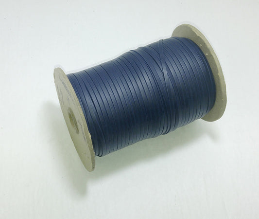 1/8", 1/4", 3/8" Leatherette Lacing in Blue Daytona Knit Backing Vinyl (10 yds) 0125BVDAY, 0250BVDAY, 0375BVDAY faux leather strips