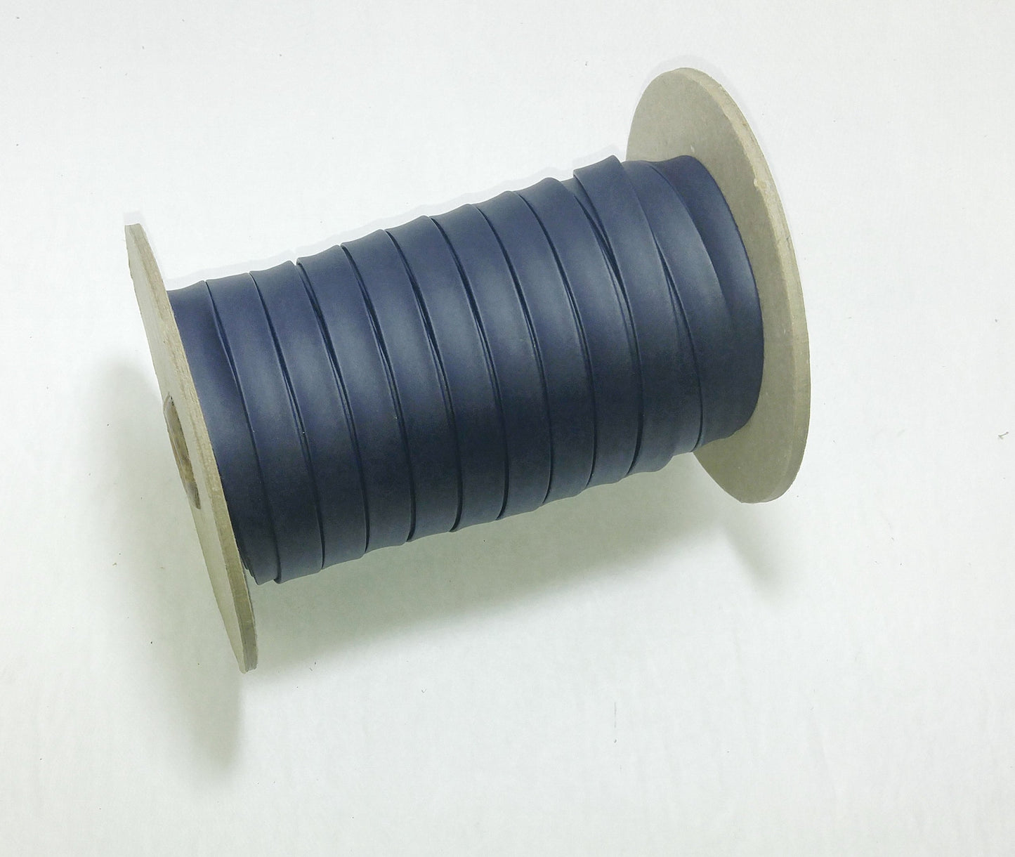 1/8", 1/4", 3/8" Leatherette Lacing in Blue Daytona Knit Backing Vinyl (10 yds) 0125BVDAY, 0250BVDAY, 0375BVDAY faux leather strips