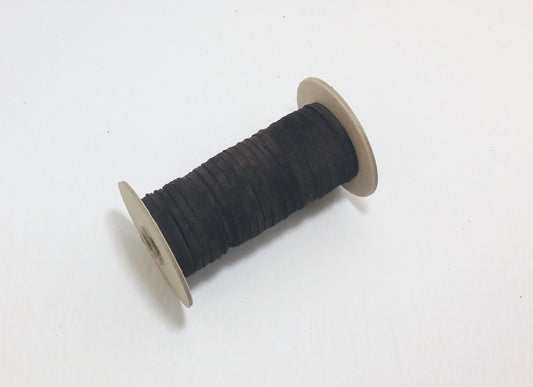 3/16" Flat, Pig Suede Leather Lacing in Medium Brown (10 YDS) 0187NP5 DIY; dream catchers; leather crafts; suede lacing; kids art