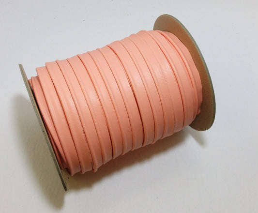 1/2" Faux Cowhide Cord Piping in Pink Salmon Polyurethane (5 yds) 3277XUPU
