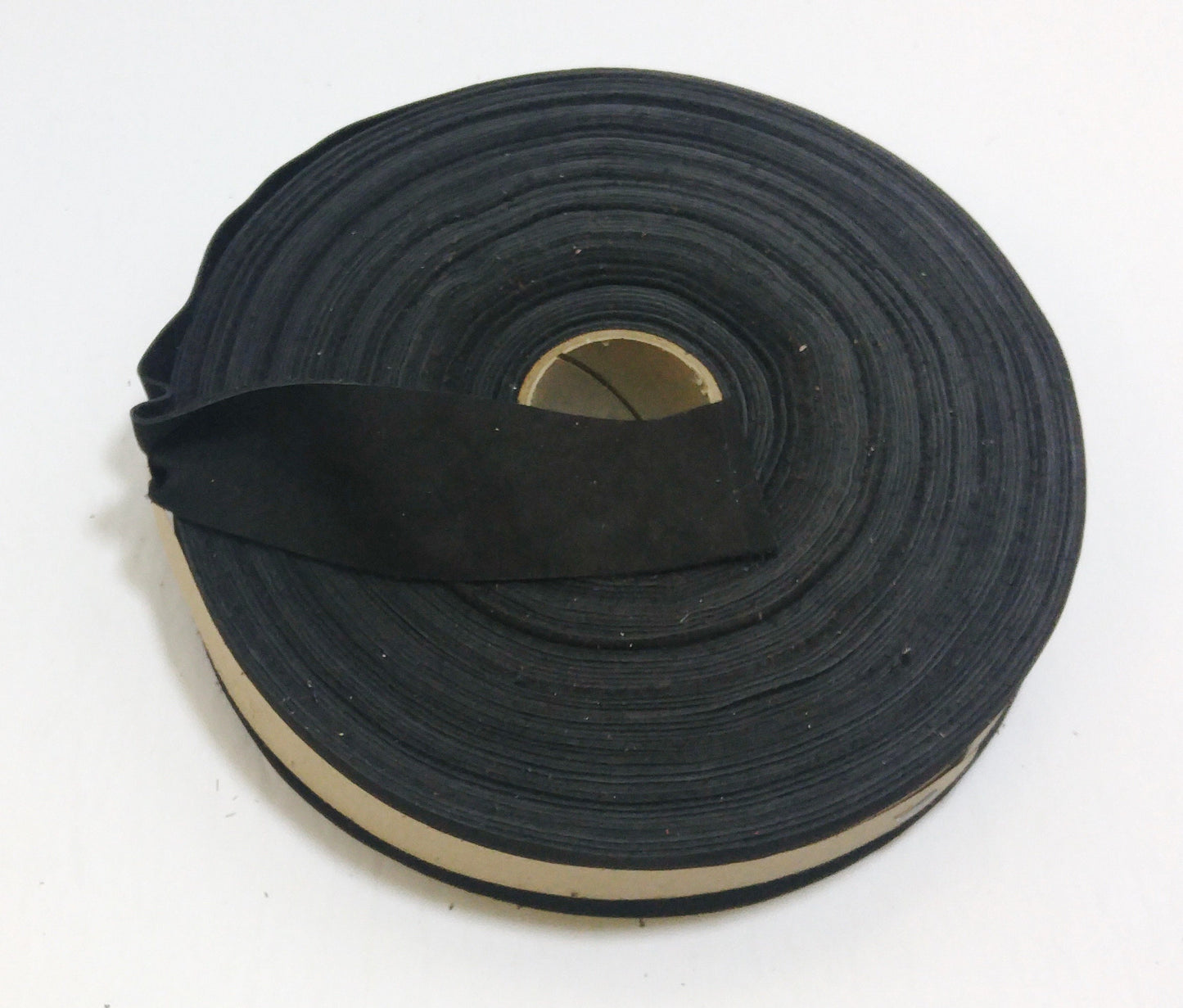 1-1/2" Flat Cowhide Leather Binding in Brown Nubuck (2 yd) 1500ND8 Brown trim tape; edge binding; leather tape