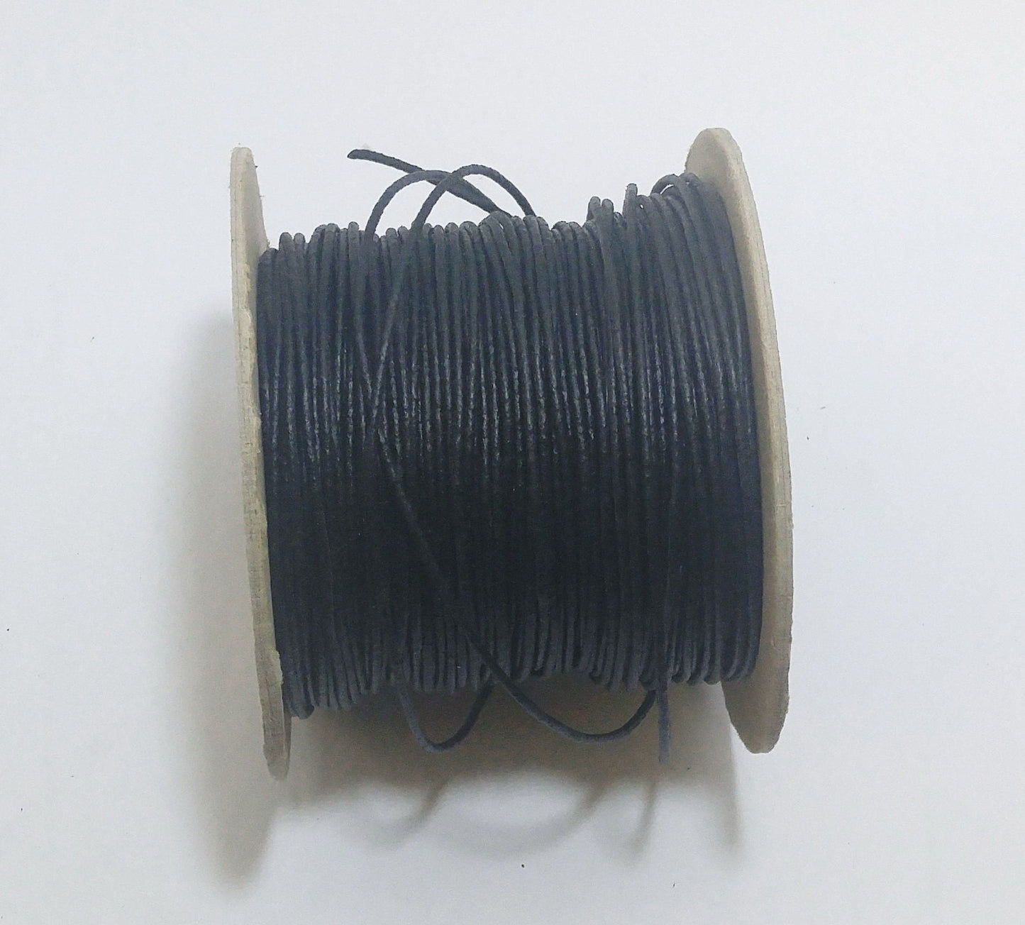 Genuine Black or Brown Reinforced Vinyl Vegan  Round Leatherette Lacing just over 1/16" 100 yds 070XV  50% Off