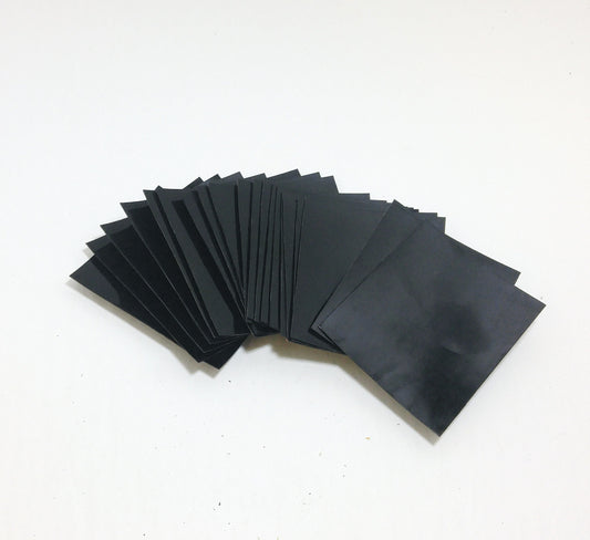 3" x 2-1/2" Black Patent Polyurethane Label Bases Condor Rectangles good for labels (set of 20) Thickness of 0.022"