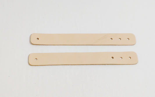 Real Natural Veg Tan Leather Jacket Belt Closure 7" x 3/4" (2 pcs) HR1 tabs; crafting; sewing; leatherworking; belt closure, scarf, clothing