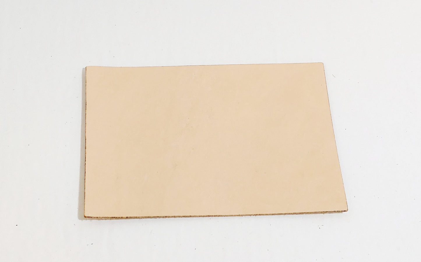 Natural Veg Tan Leather Piece Ready to Hand tool,  Paint and Frame - Small/med pieces - Good for Crafting 4x6, 5x7, 8x10 5-7oz.