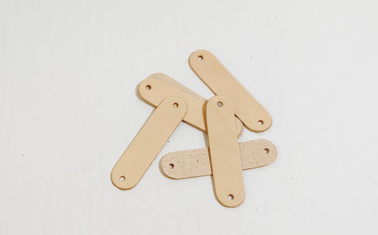 Real Natural Veg Tan Leather Belt Loop Tabs 3" x 3/4" (10 pcs); crafting; sewing; leatherworking; costuming; leather belting