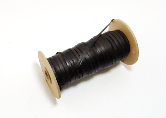 3/16" Flat, Cowhide Leather Lacing in Brown (10 YDS) SM0187ND - jewelry; dream catchers; tassels; DIY; fringe