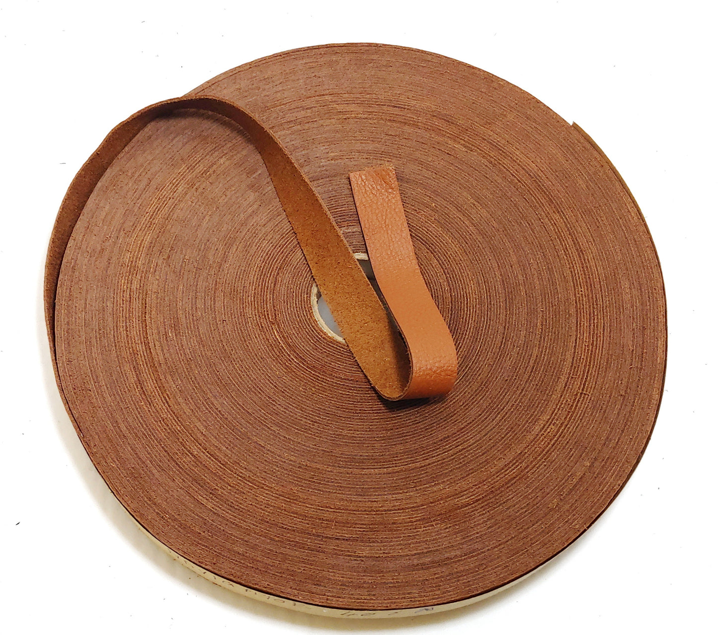 Genuine Cowhide Leather 3/8" Flat Caramel Navigator (5 yds) 0375NDB trim tape; edge binding; leather tape