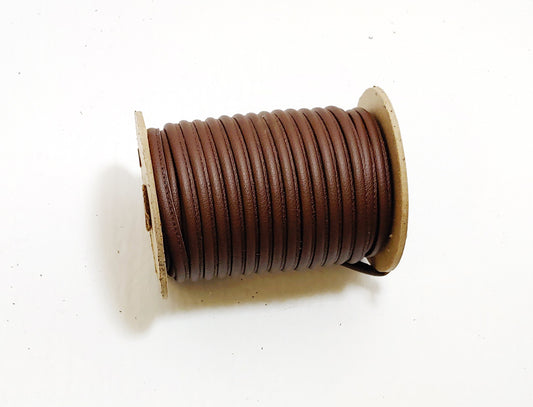 5/16 Vinyl Leatherette Cord in Brown Athena (5 yds) 3765XVATH faux leather; vegan