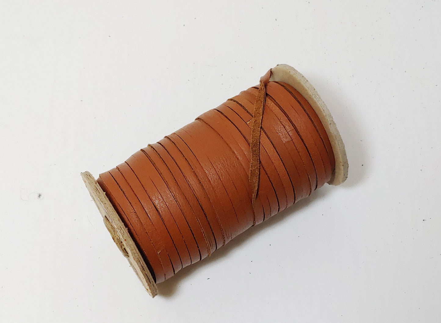 Genuine Cowhide Leather 3/8" Flat Caramel Navigator (5 yds) 0375NDB trim tape; edge binding; leather tape