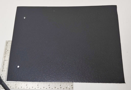 Black Embossed Cowhide Leather Rectangle Scrap Piece Good for Crafting (#22) 10.5" x 8" 26.5cm x 20.5cm)
