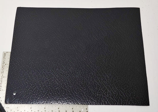 Black Embossed Cowhide Leather Rectangle Scrap Piece Good for Crafting (#47) 10.5" x 8" 26.5cm x 20.5cm)