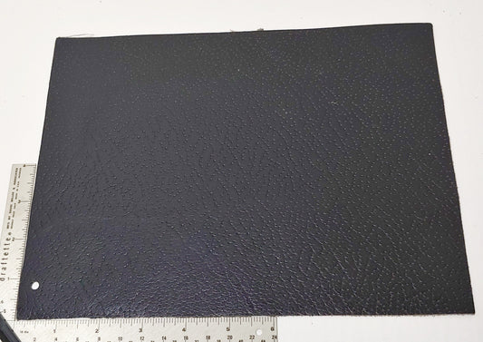 Black Embossed Cowhide Leather Rectangle Scrap Piece Good for Crafting (#32) 10.5" x 8" 26.5cm x 20.5cm)