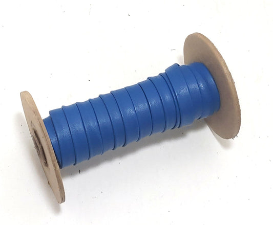 Genuine Cowhide Leather Stripping 3/8" Double-Fold in Blue Lamb Touch (3 yds) 0375BDB