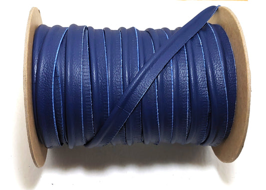 5/8" Round Cord Piping, Genuine Cowhide Leather in Royal Blue UPL (3 YDS) 3118XDD - bold piping; upholstery piping; large cushions