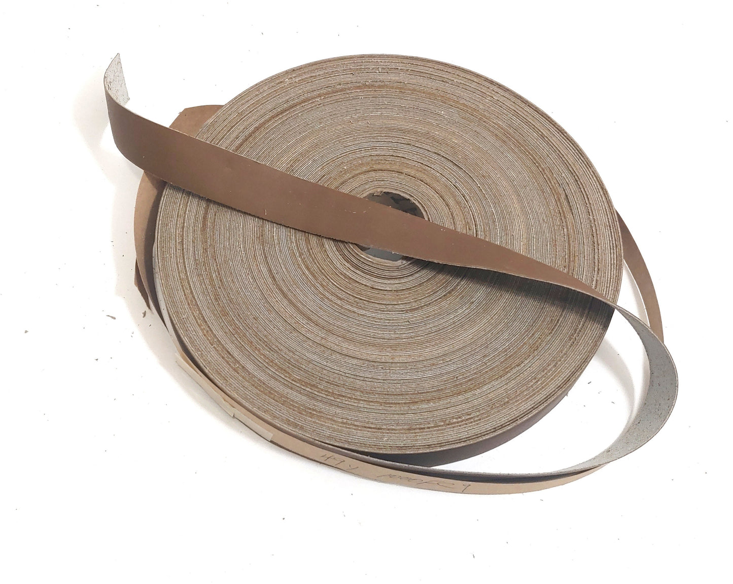 1" Flat Cowhide Leather Binding in Beige (5 yds) 1000FC9 trim tape; edge binding; leather tape