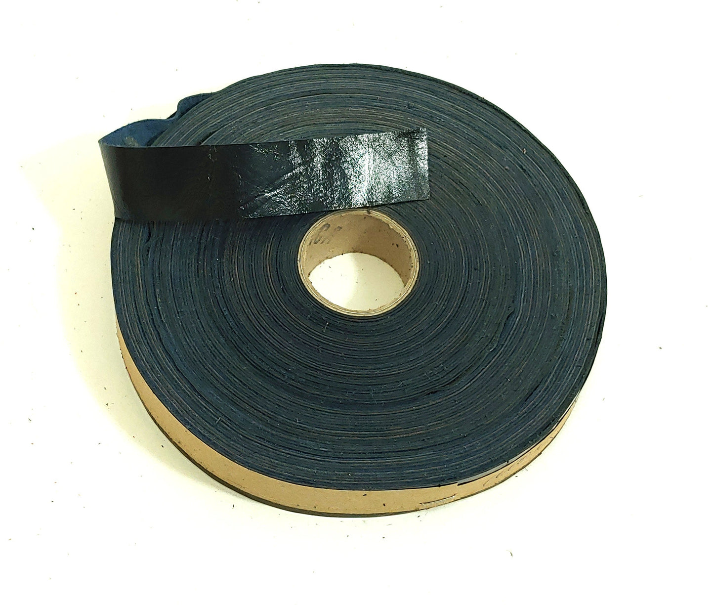 1" Flat Goatskin Leather Stripping in Navy Lustre (2 YDS) 1000NKA FIRM LEATHER