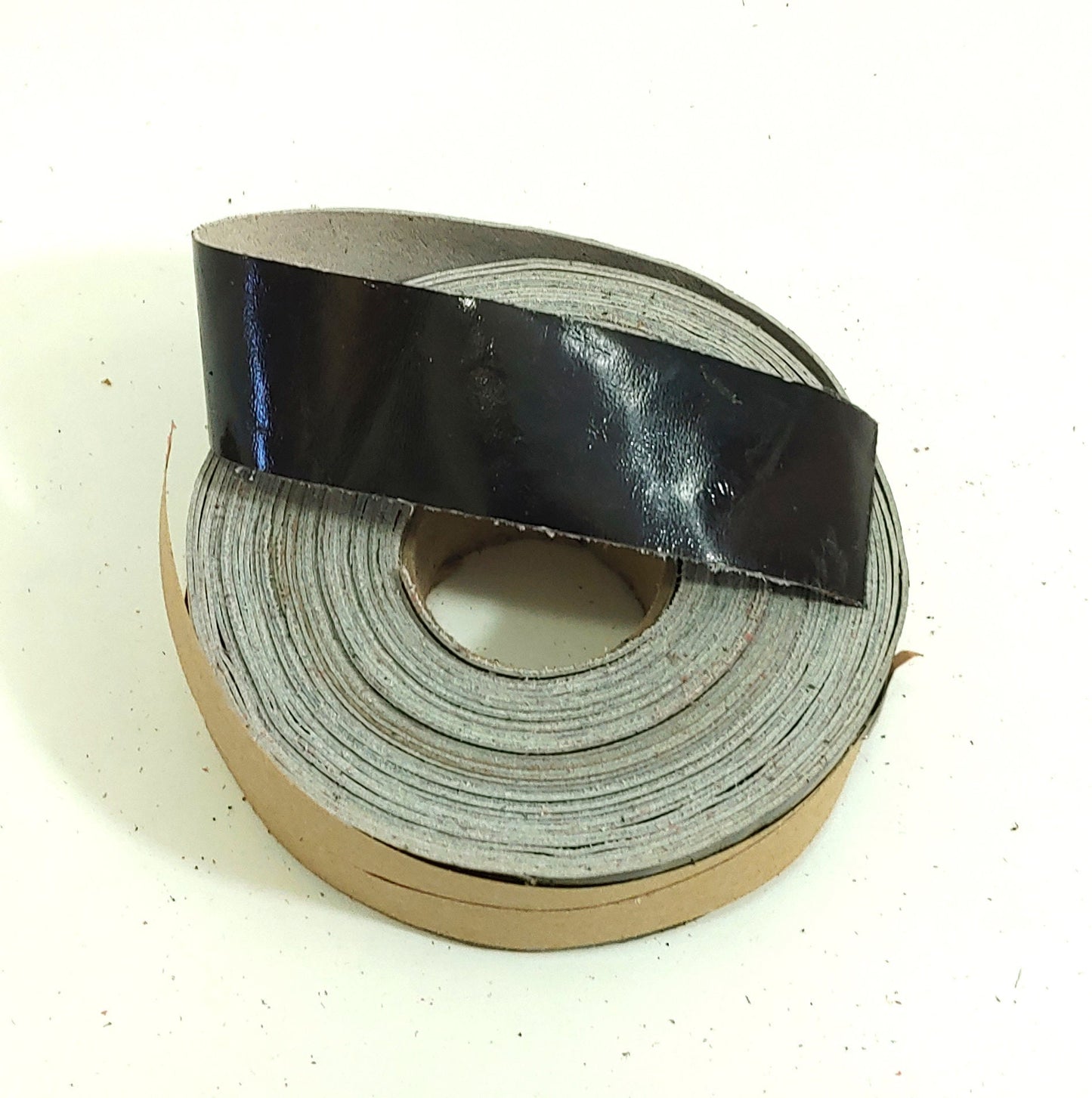 1-1/4" Flat Navy Lustre Kidskin Leather Stripping 1250NK6 (5 YDS) binding, leather tape