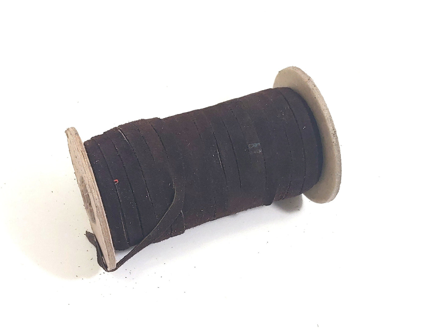 Genuine Cowhide Leather Flat Lacing 1/4" in Brown #3 Calf Suede (10 yds) 0250ND5 leather jewelry cord; DIY; dream catchers; leather crafts