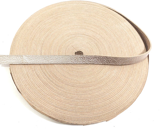 5/8" Stitched, Cowhide Leather Stripping in Crown Gold (3 YDS) 3536XDD leather straps, leather strips, leather jewelry