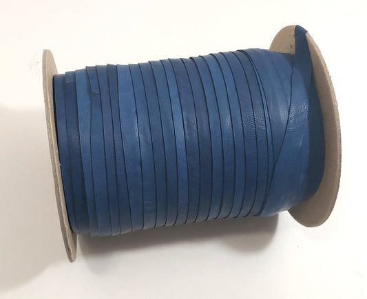 1/2" Flat, Lacing in Blue #628 (5 yds) 0500FC9  DIY; leather crafts; dream catchers; leather string; lacing; fringe;