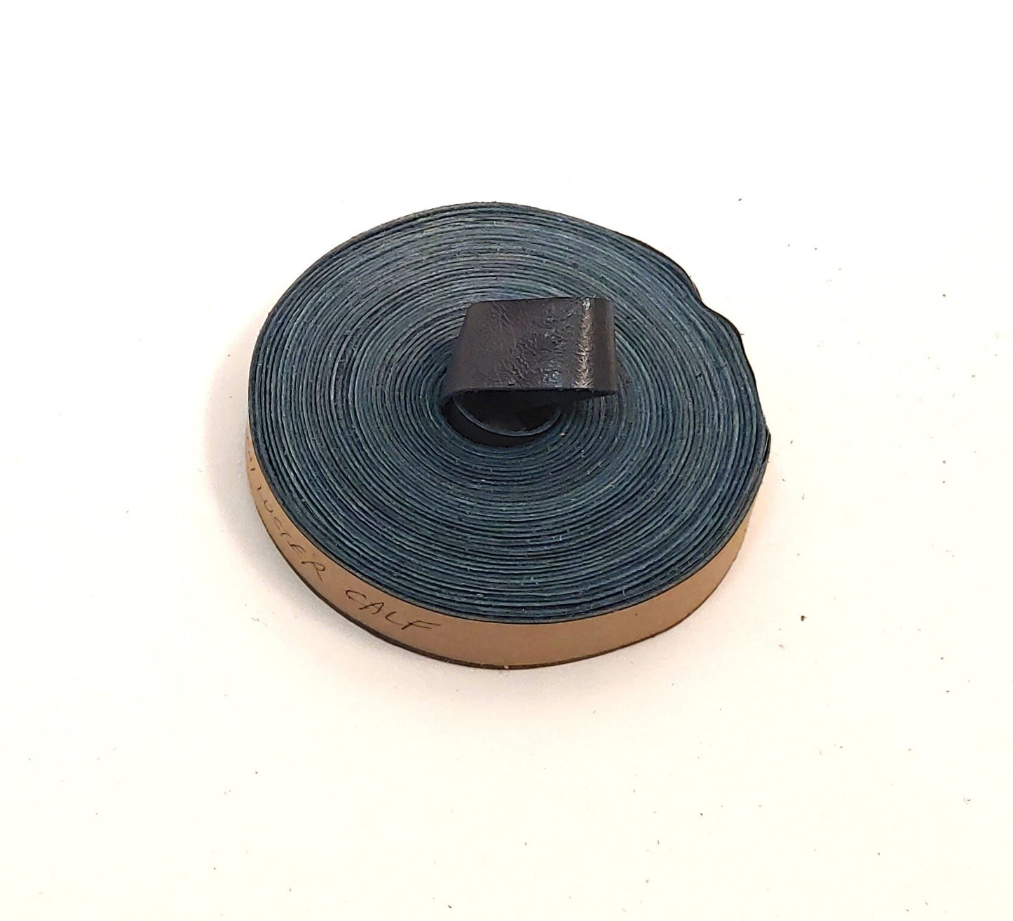 3/4" Flat, Cowhide Leather Binding in Gray Semi Lustre (5 YDS) 0750NDB trim tape; edge binding; leather tape