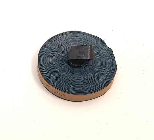 3/4" Flat, Cowhide Leather Binding in Gray Semi Lustre (5 YDS) 0750NDB trim tape; edge binding; leather tape