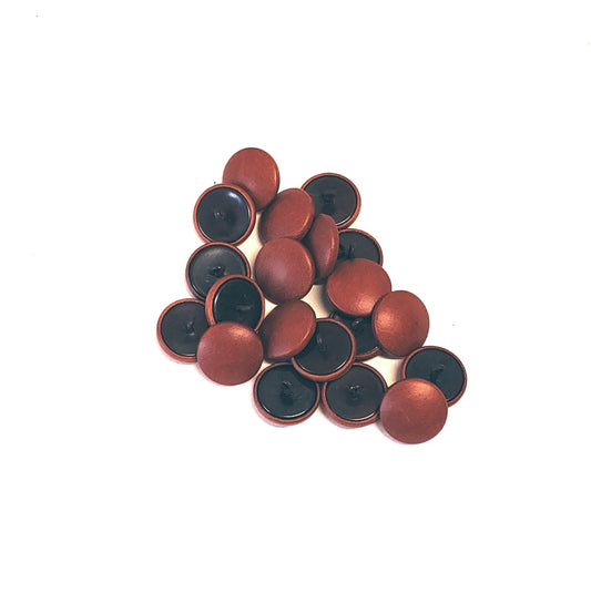Cowhide Covered Buttons in Light Brown (Qty: 20)  36 line upholstery backing