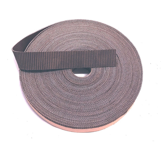 1" Flat Cowhide Leather Binding in Taupe Corduroy (3 yds) 1000NCD trim tape; edge binding; leather tape