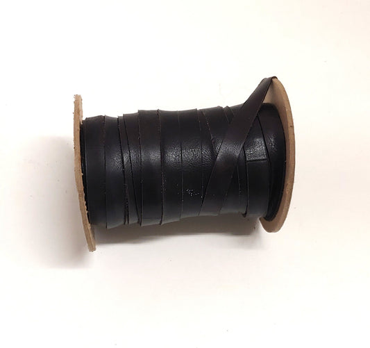 1/2" Flat Cowhide Lacing in Brown #90 (5 yds) 0500NDA DIY; leather crafts; dream catchers; leather string; lacing; fringe;