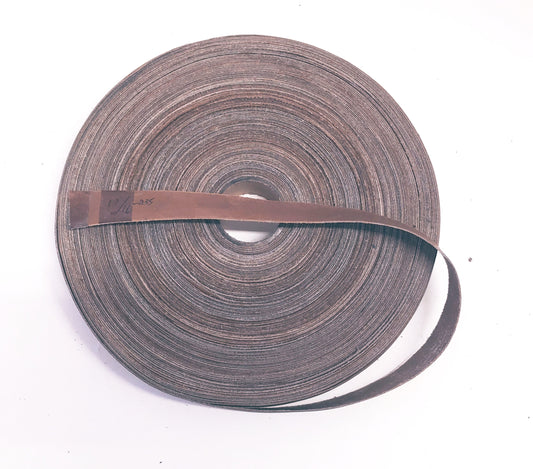 15/16" Flat, Cowhide Leather in light brown (choose your length) FX035