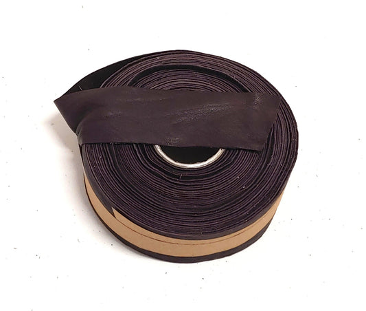 1-1/2" Flat, Lamb Leather Binding in Purple (3 YDS) 1500NLA - trim, edge binding, leather tape