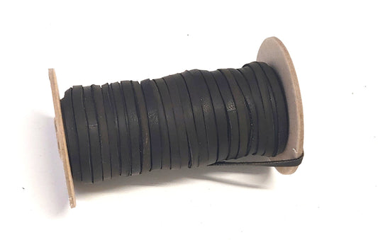 3/16" Flat, Genuine Deer Leather Lacing in Naked Brown (10 YDS) 0187NHH