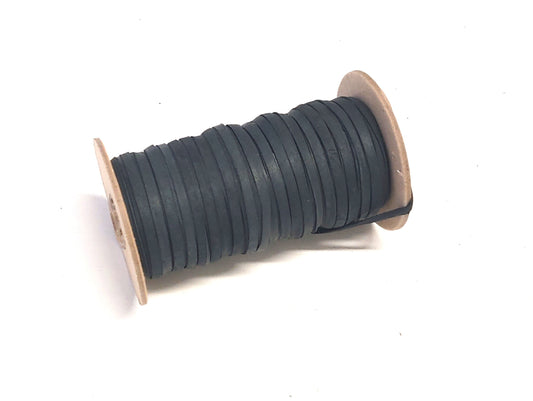 3/16" Flat, Lamb Leather Lacing in Forest Green Nubuck (10 YDS) 0187NLA