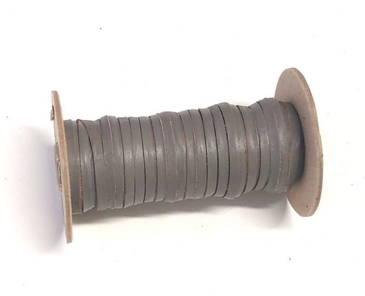 3/16" Flat Gray Cowhide Lacing (10 yds) 0187ND9 leather jewelry cord; leather lacing; dream catchers; leather crafts