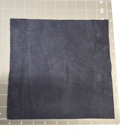 Blue Suede Leather Die Cut Squares 9.5" x 9.5" in Genuine Cowhide