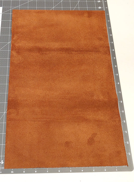 LARGE Leather Die Cut Rectangles 10.5" x 17.5" in Genuine Cowhide Suede Leather - choose your color