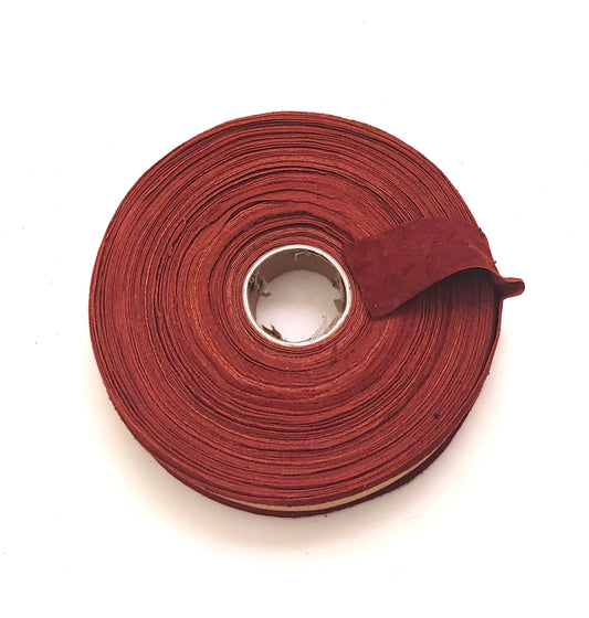 1-1/4" Flat, Pig Suede Stripping, in Rust 7588 (3 YDS) 1250NP9 trim tape; edge binding; leather tape