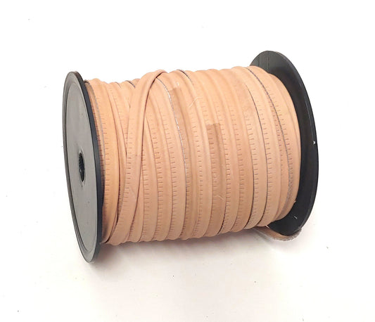 Cowhide Leather 5/16" Cord Piping in Natural Veg Tan (3 yds) 2095XCD