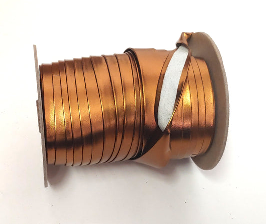 1" wide Open Fold Genuine Leather Binding in Bronze Metallic ( 2 YDS) 3069XDD edge binding