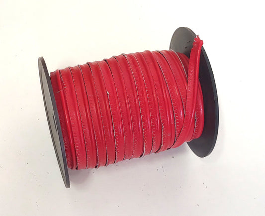 Cowhide Leather 5/16" Cord Piping in Red (3 yds) 2095XCA