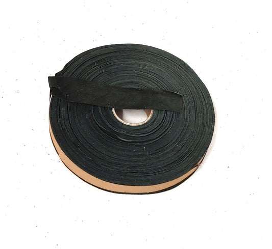 1" Flat, Pig Suede Binding in Forest Green (5 yds) 1000NP5 trim tape; edge binding; leather tape