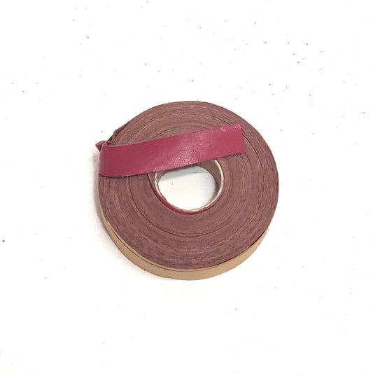 3/4" Flat, Cowhide Leather Binding in Fuchsia (5 YDS) 0750NDB trim tape; edge binding; leather tape