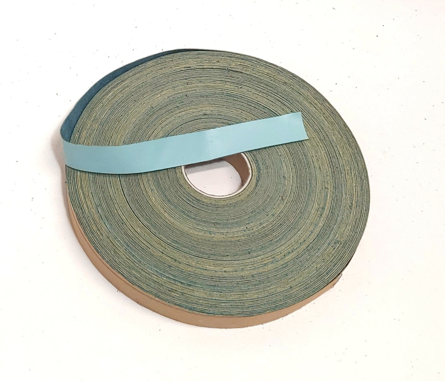 1-1/2" wide Flat Cowhide Leather Binding in Mint (3 YDS) 1500NDB leather strips; straps; edge trim; edge binding; black leather;