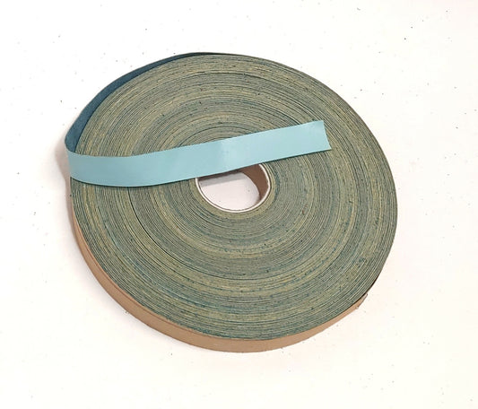 1-1/2" wide Flat Cowhide Leather Binding in Mint (3 YDS) 1500NDB leather strips; straps; edge trim; edge binding; black leather;