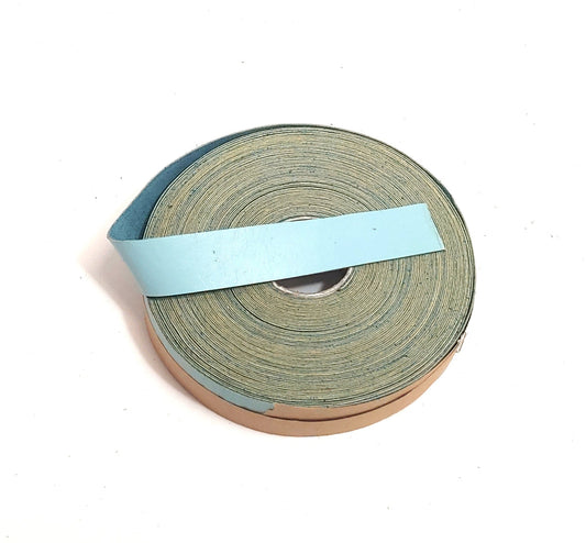 1-1/2" wide Flat Cowhide Leather Binding in Opal (3 YDS) 1500NDB leather strips; straps; edge trim; edge binding; black leather;