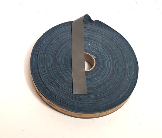 1-1/2" wide Flat Cowhide Leather Binding in Warm Gray (3 YDS) 1500NDB leather strips; straps; edge trim; edge binding; black leather;