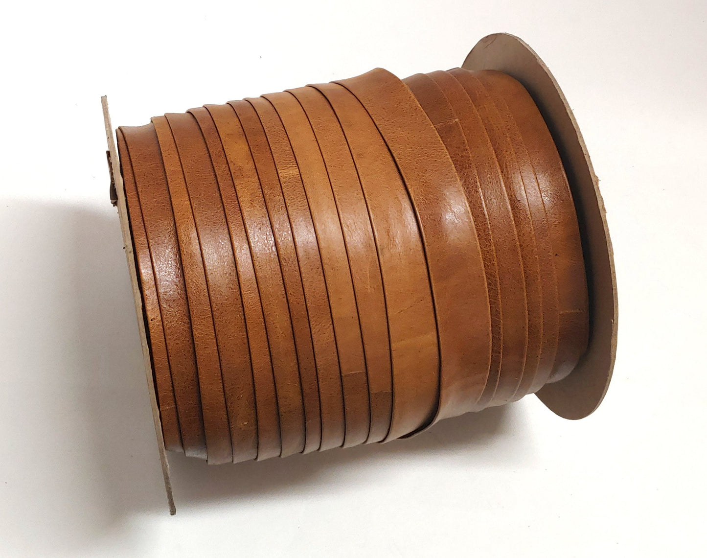 1" wide Open Fold Genuine Leather Binding in Tan UPL ( 2 YDS) 3069XDE edge binding