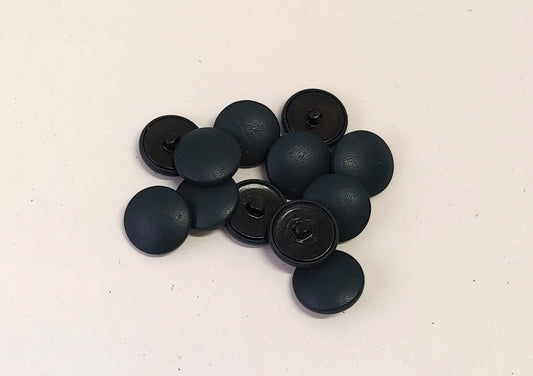 36 Line, Cowhide Leather Covered Buttons in Forest Green (12 PC.)